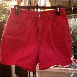 Ladies General Red Jean Shorts Size 10